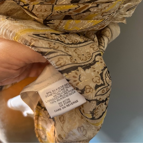 BCBGMAXAZRIA Y2K silk paisley tank - Picture 8 of 12
